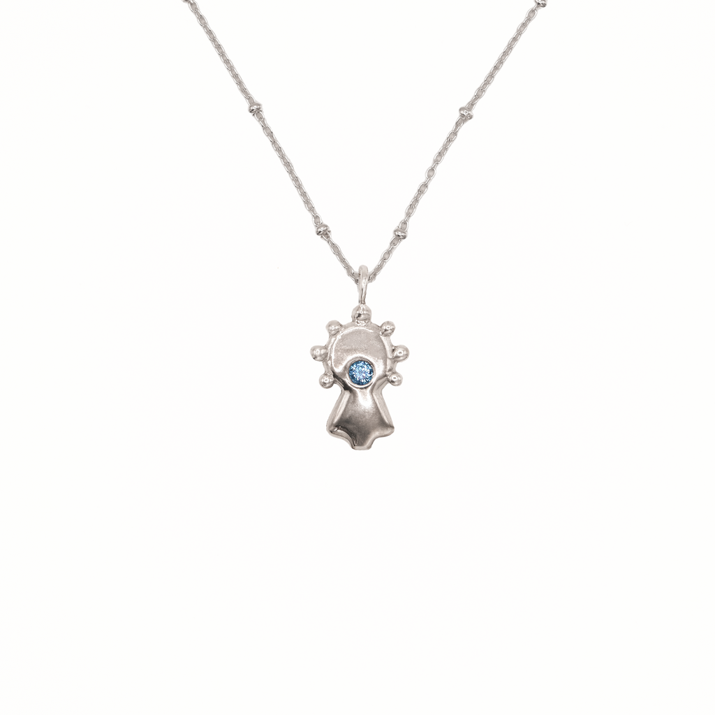 Collar Virgen del Pilar plata