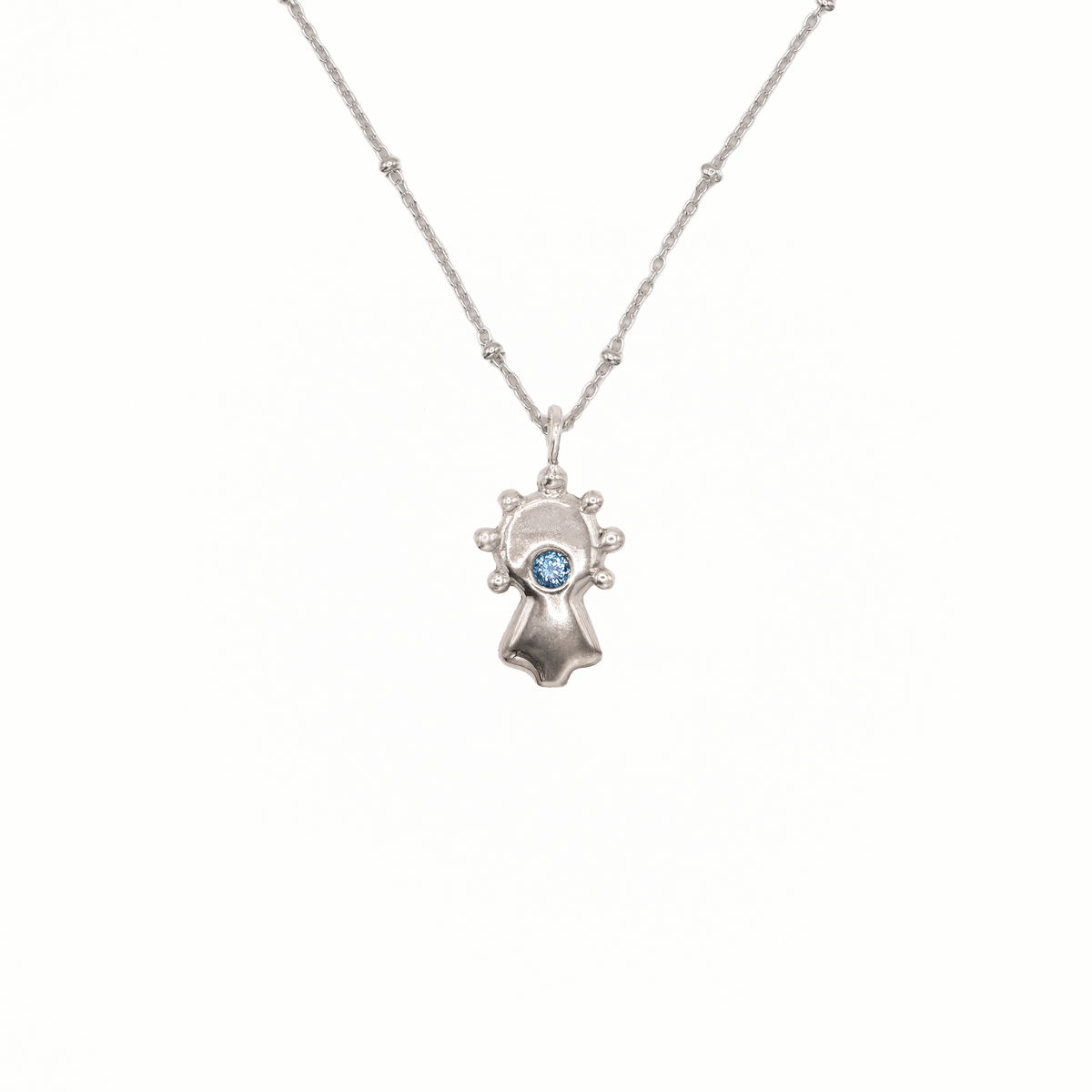 Collar Virgen del Pilar plata