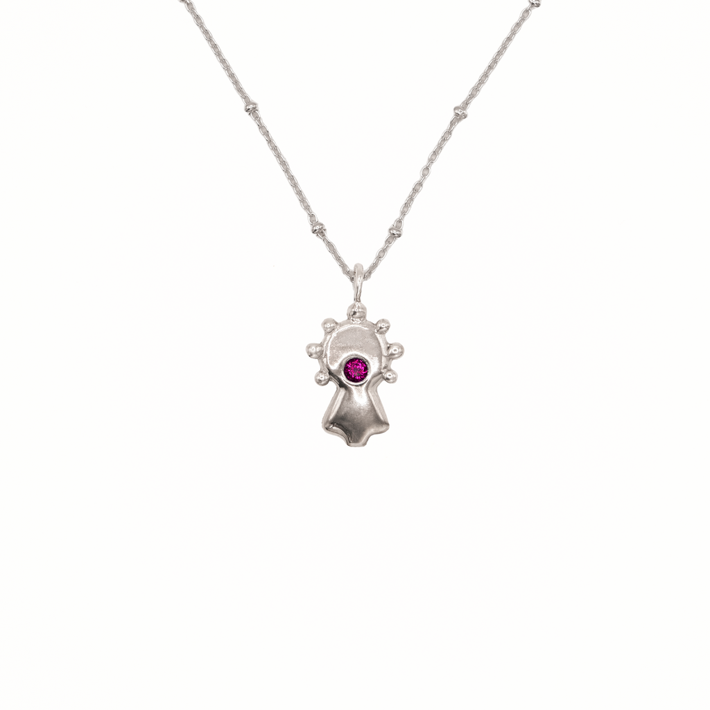 Collar Virgen del Pilar plata