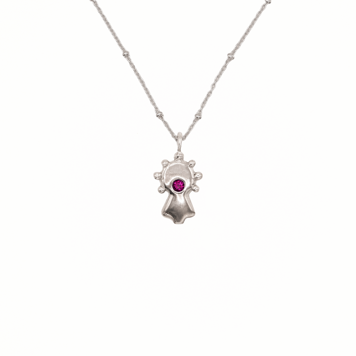 Collar Virgen del Pilar plata