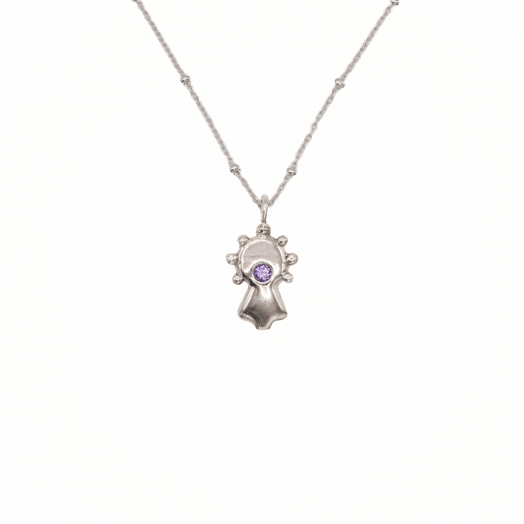 Collar Virgen del Pilar plata
