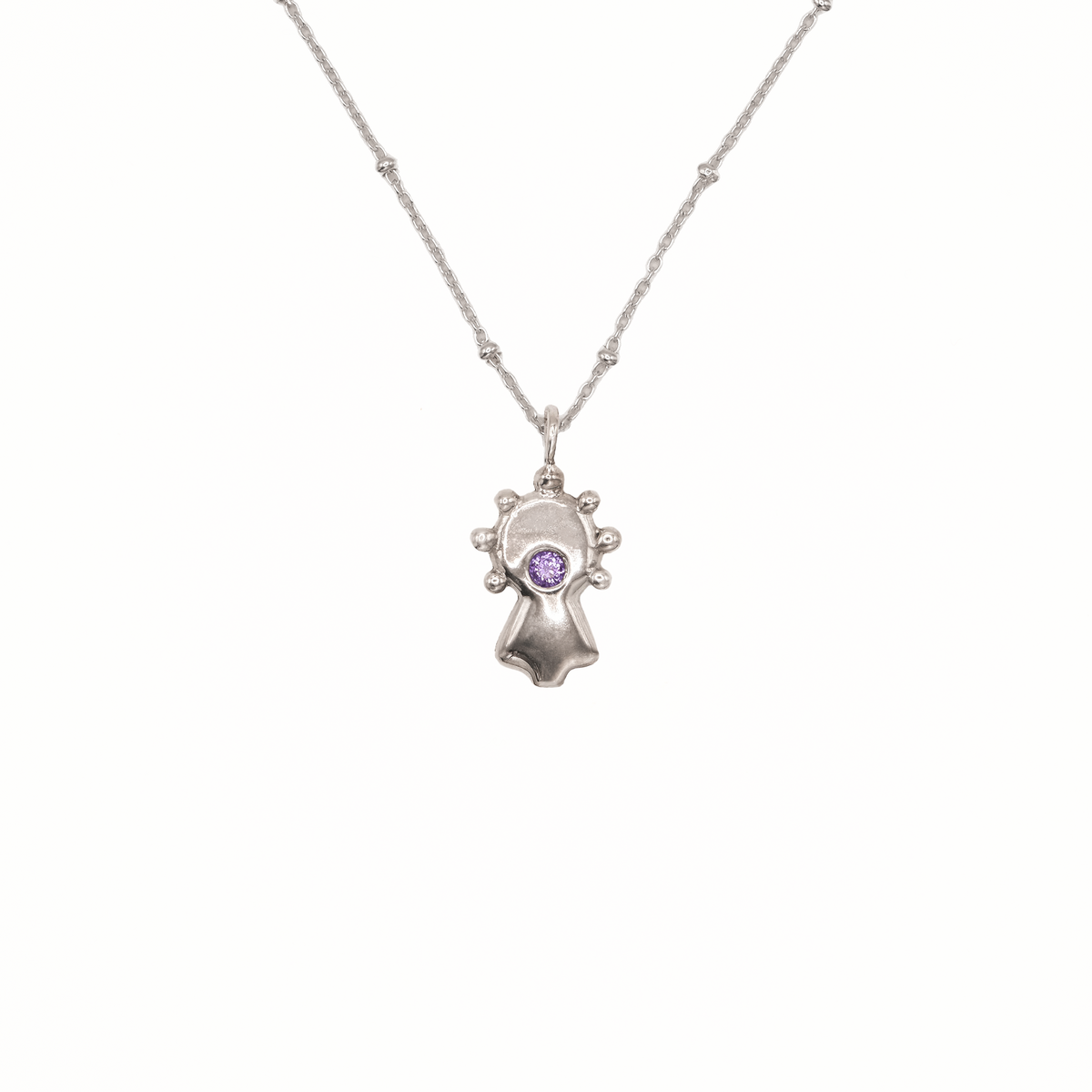 Collar Virgen del Pilar plata