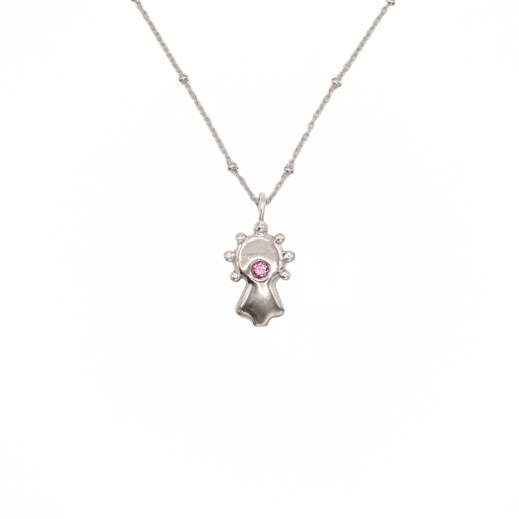 Collar Virgen del Pilar plata