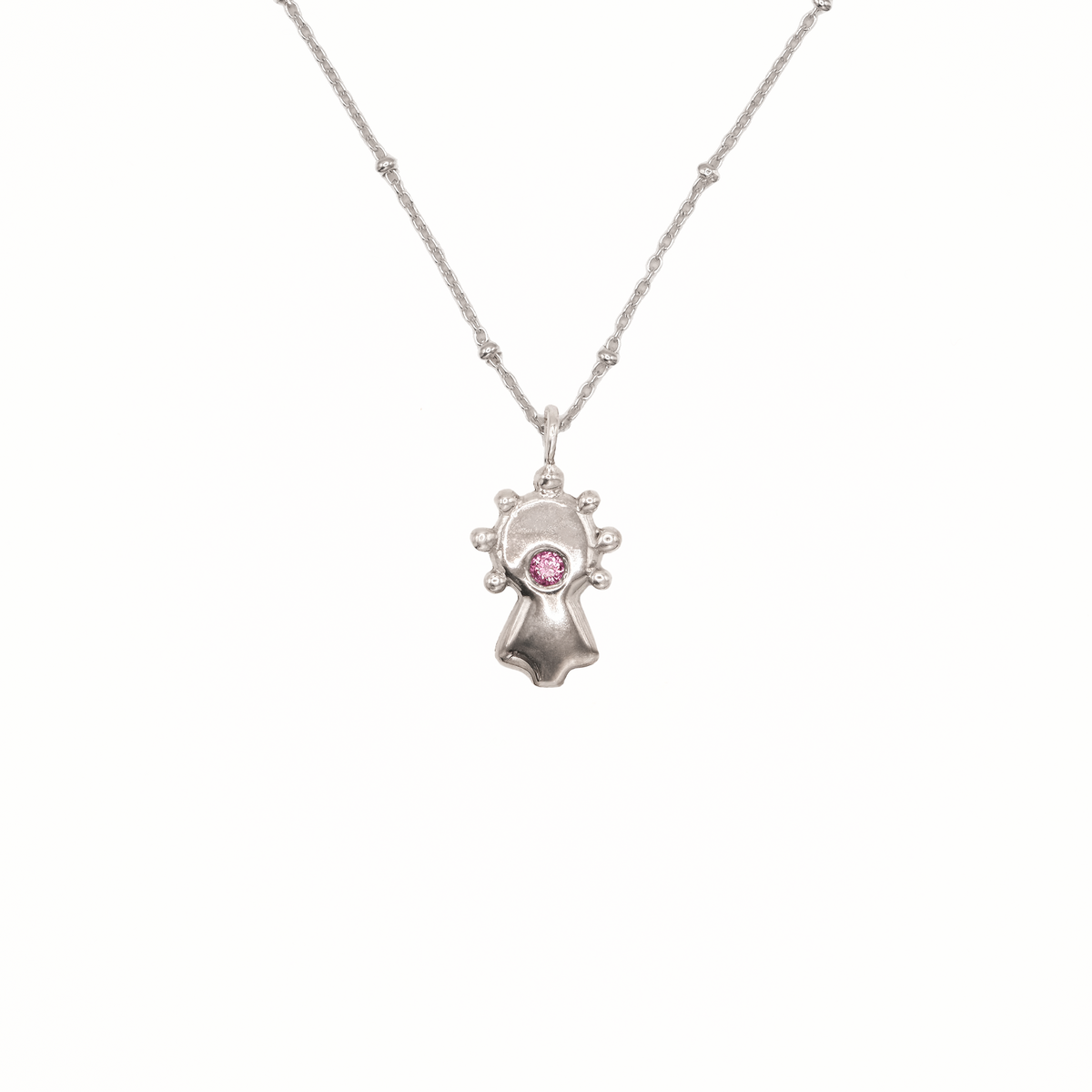 Collar Virgen del Pilar plata