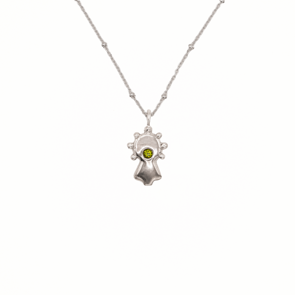 Collar Virgen del Pilar plata