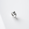 Anillo artesanal Gaia de plata de ley 925 con perla cultivada